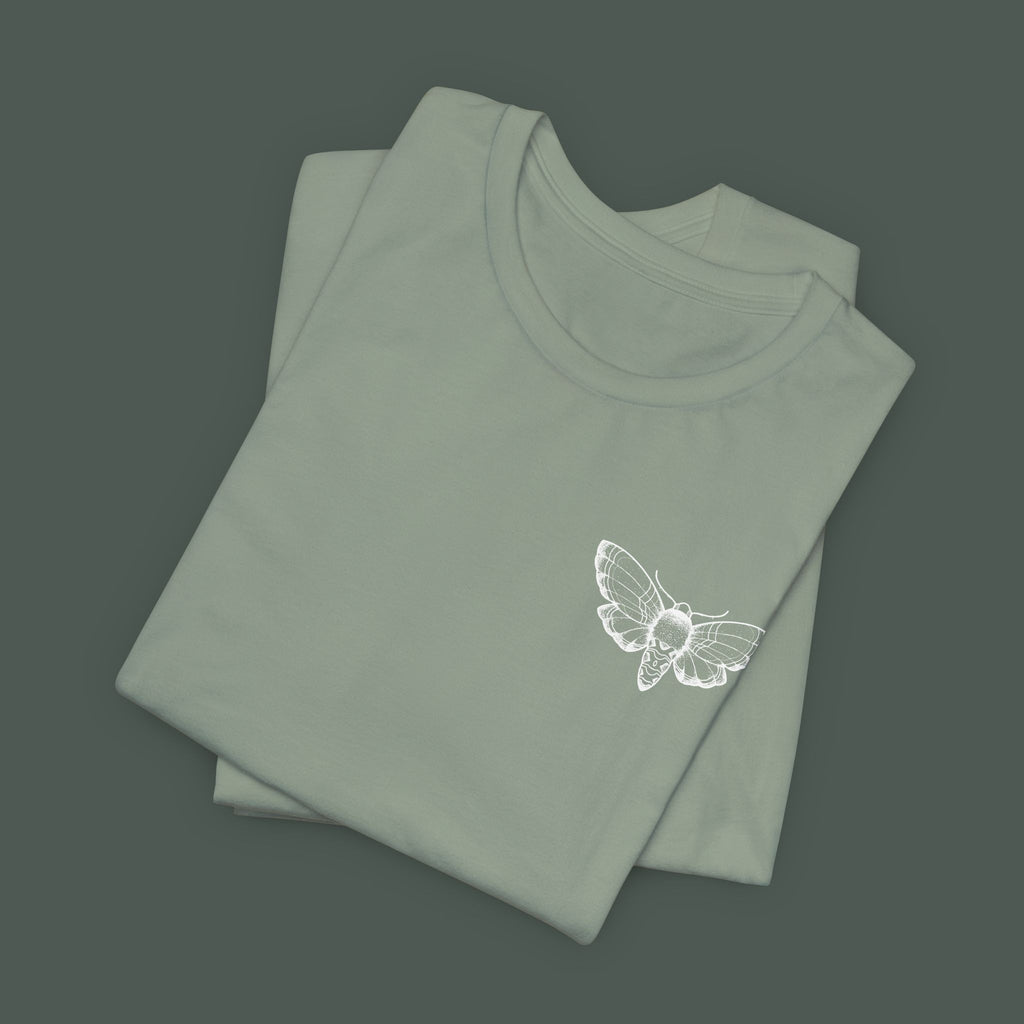 Artistic Moth Graphic Tee, Casual Unisex T-Shirt for Nature Lovers, Unique Gift for Birthdays, Festivals, and Everyday Wear