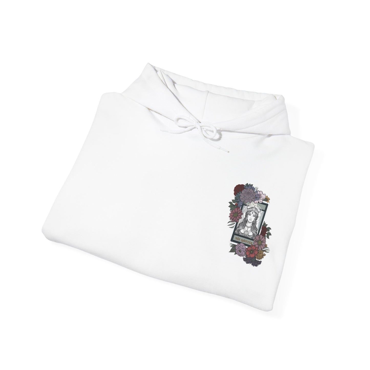 Floral Goddess Unisex Hoodie - Heavy Blend™ Sweatshirt for Cozy Comfort