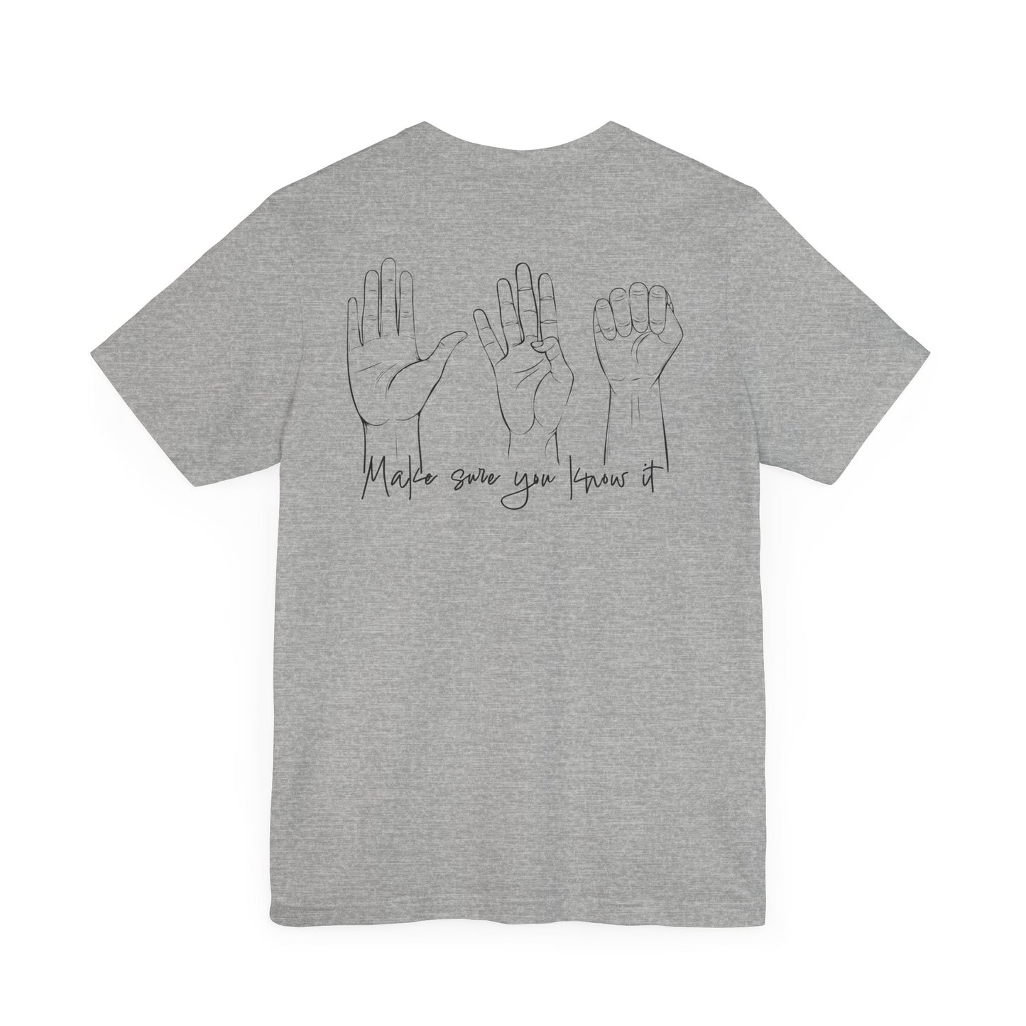 Make Sure You Know It Unisex Jersey Tee - Inspirational Graphic Shirt