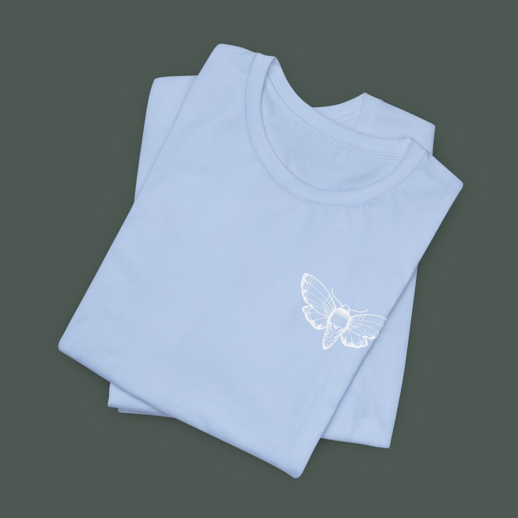 Artistic Moth Graphic Tee, Casual Unisex T-Shirt for Nature Lovers, Unique Gift for Birthdays, Festivals, and Everyday Wear