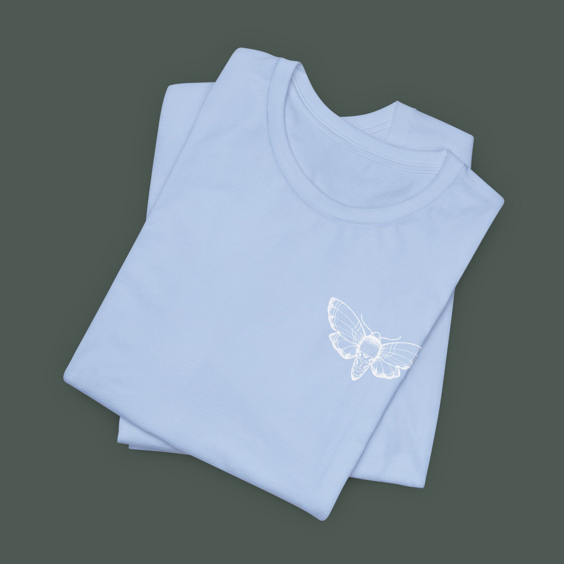 Artistic Moth Graphic Tee, Casual Unisex T-Shirt for Nature Lovers, Unique Gift for Birthdays, Festivals, and Everyday Wear
