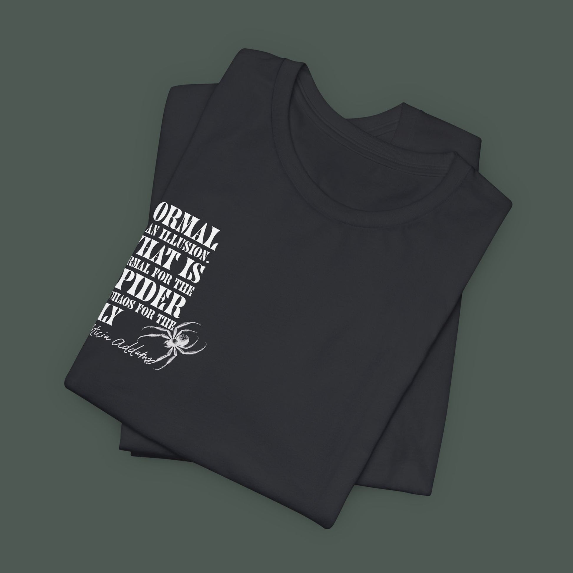 Spider Graphic Tee, Unique Unisex Shirt, Quirky Gift for Nature Lovers, Birthday and Halloween Apparel, Cool Casual Wear