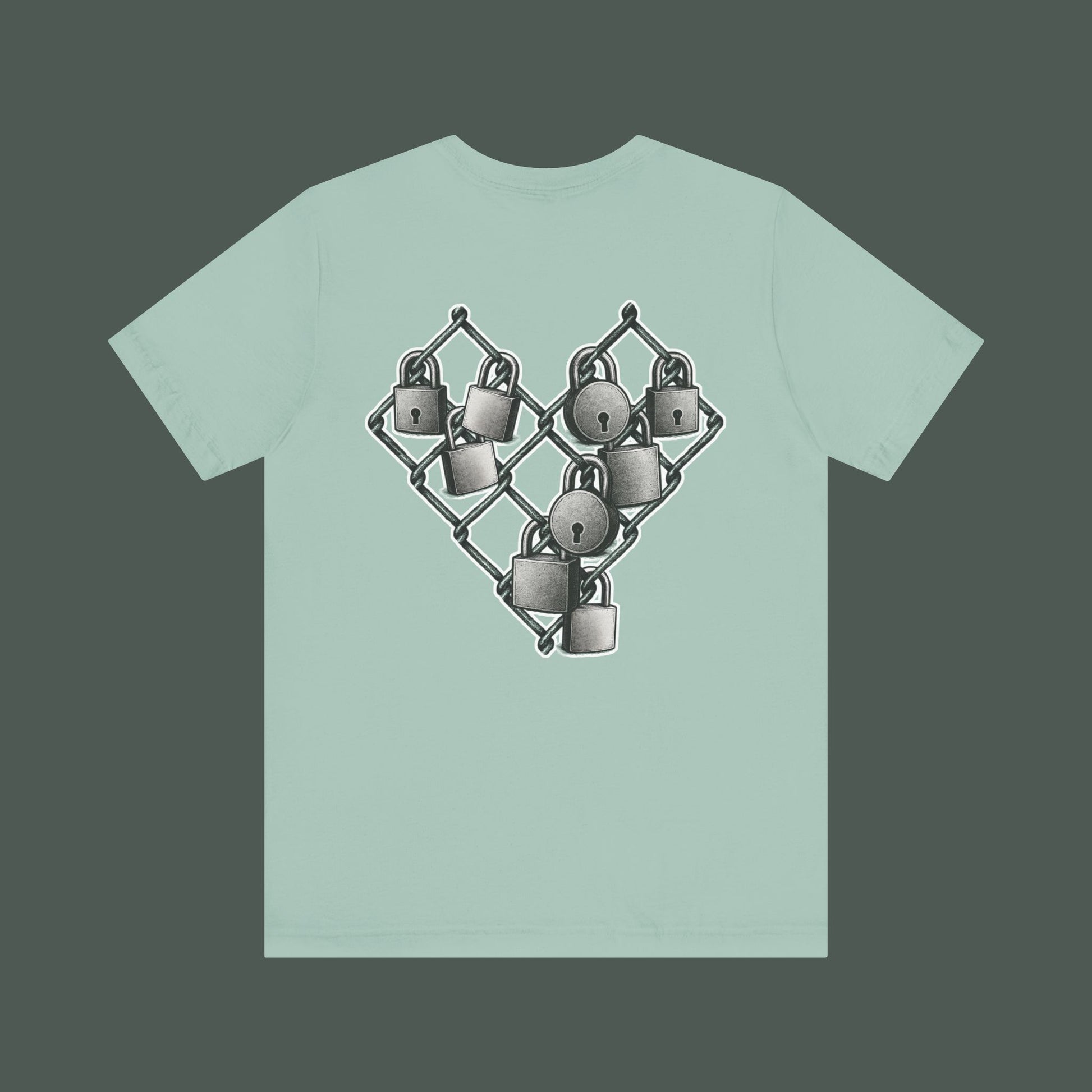 Trendy Minimalist Heart Tee - Unisex Jersey Short Sleeve T-Shirt