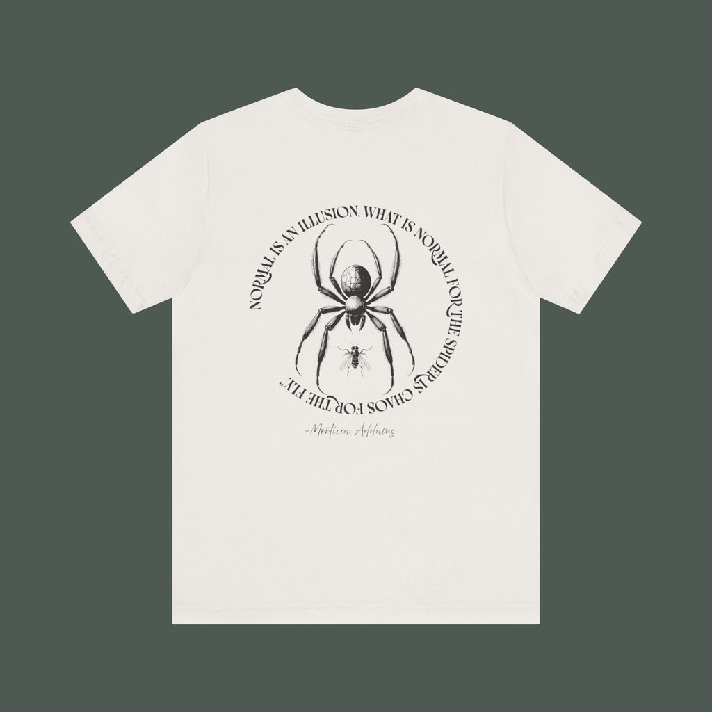 Spider Graphic Tee, Unique Unisex Shirt, Quirky Gift for Nature Lovers, Birthday and Halloween Apparel, Cool Casual Wear