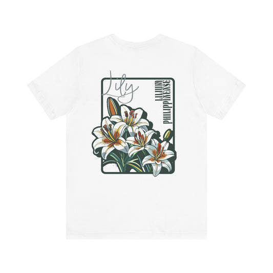 Floral Unisex T-Shirt – 'Lily' Design for Nature Lovers