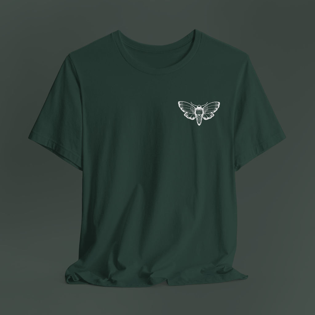 Artistic Moth Graphic Tee, Casual Unisex T-Shirt for Nature Lovers, Unique Gift for Birthdays, Festivals, and Everyday Wear