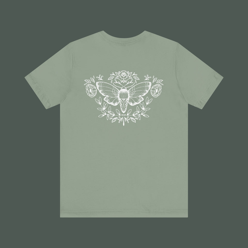 Artistic Moth Graphic Tee, Casual Unisex T-Shirt for Nature Lovers, Unique Gift for Birthdays, Festivals, and Everyday Wear