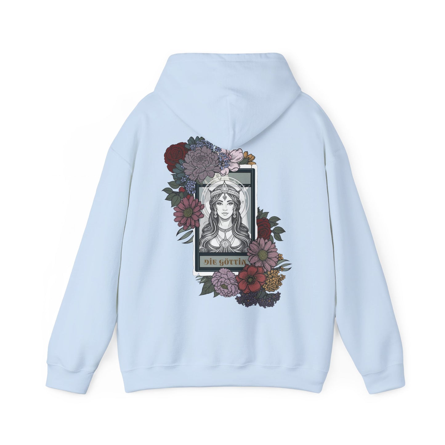 Floral Goddess Unisex Hoodie - Heavy Blend™ Sweatshirt for Cozy Comfort