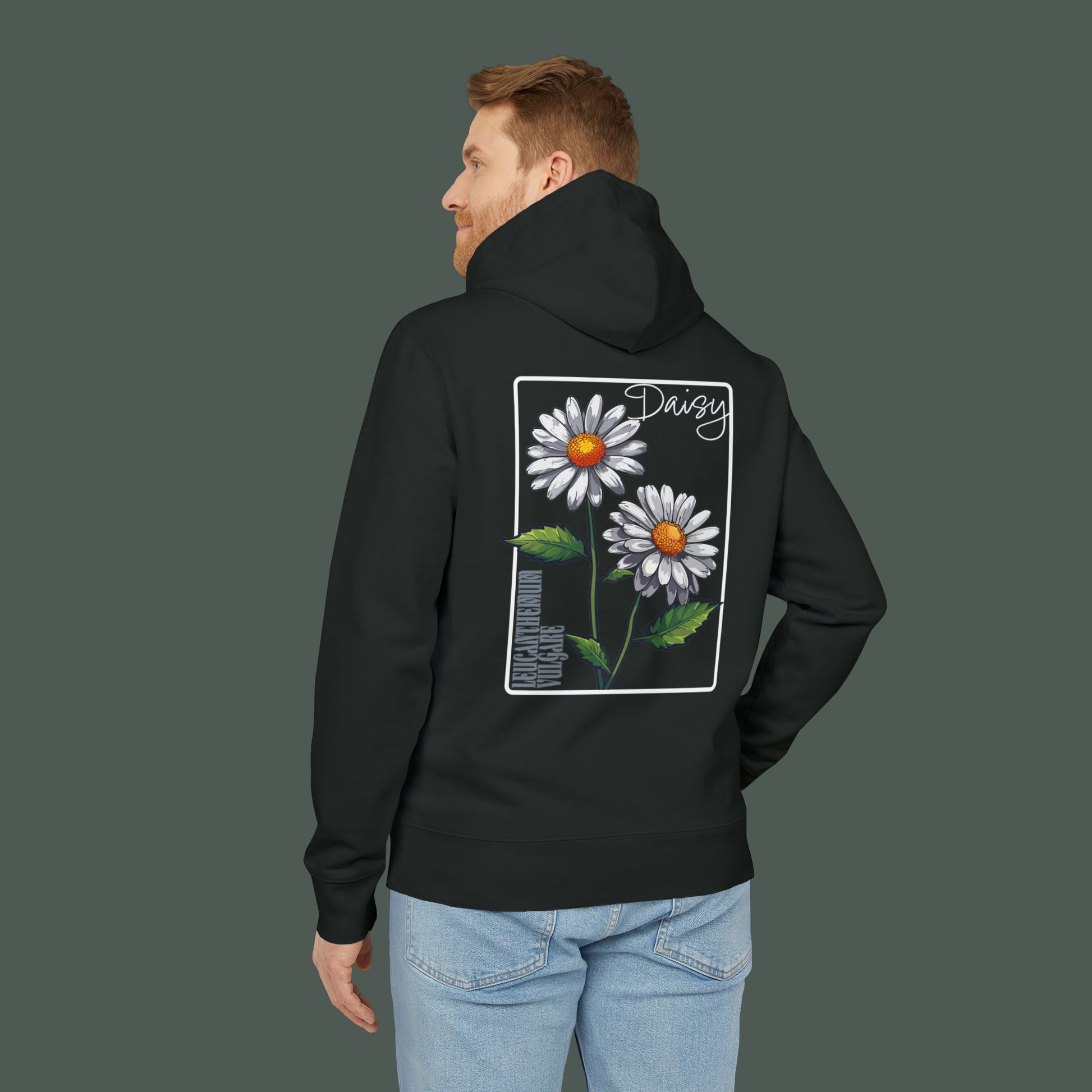 Daisy Embroidered Unisex Hoodie