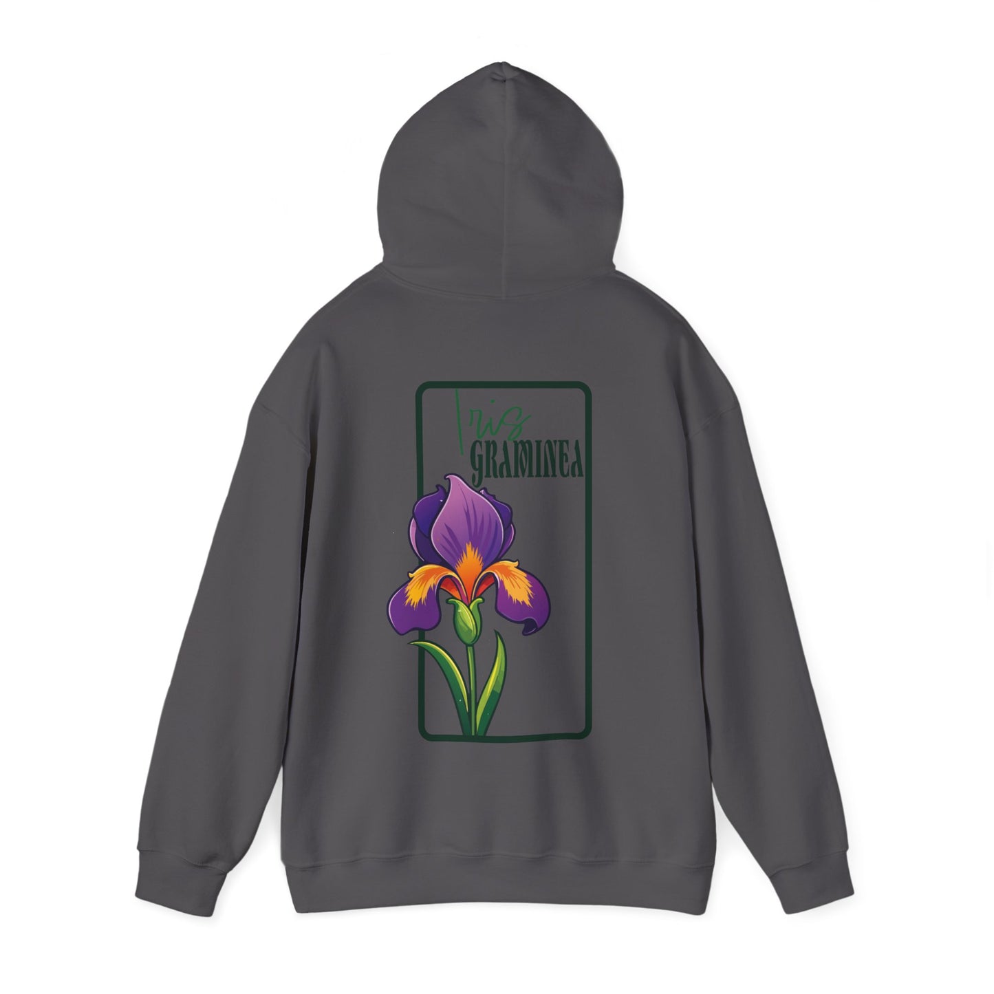 Floral Graphic Unisex Hoodie - 'Not Guaranteed' Iris Design