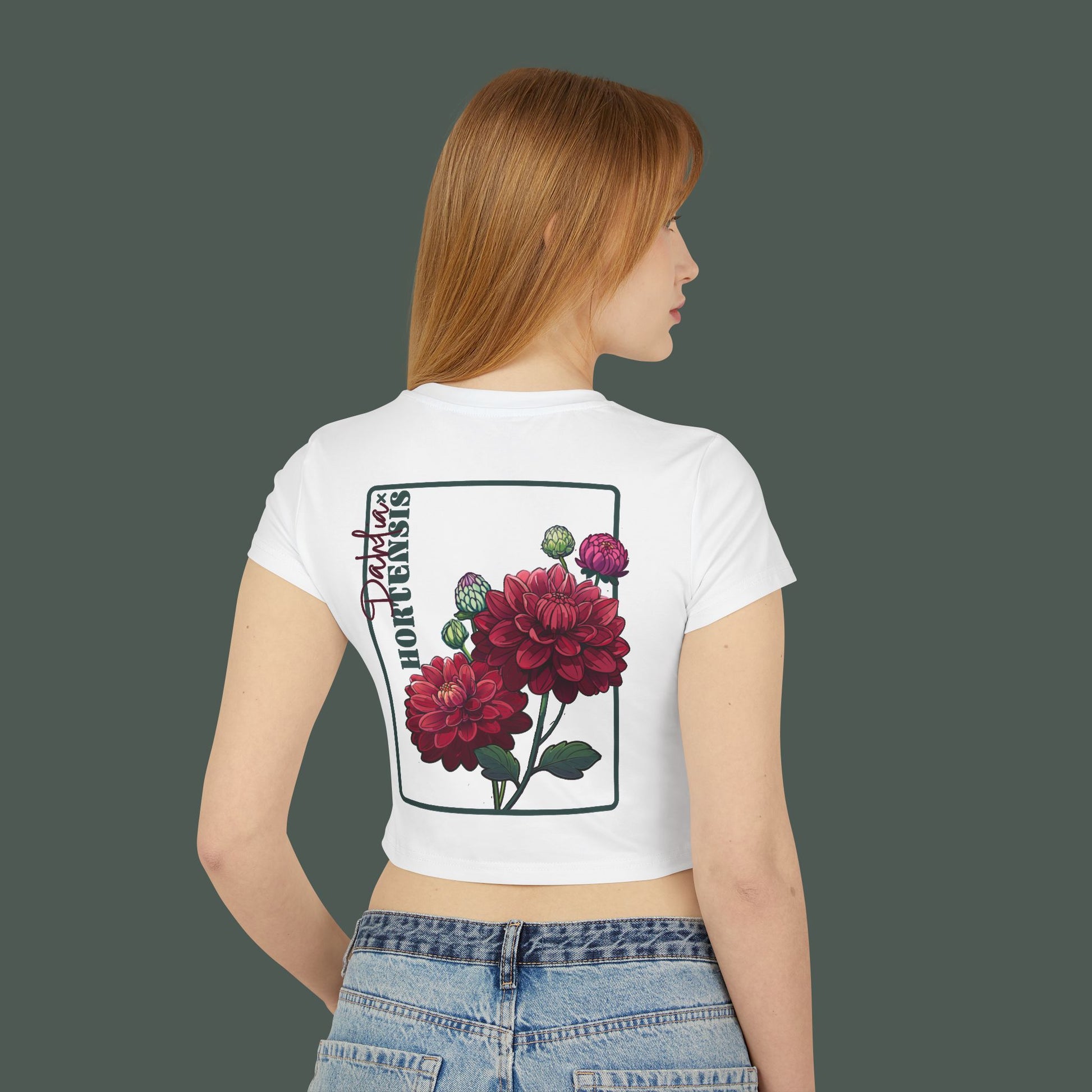 Feminine Floral Baby Tee, Cute Graphic Tee, Casual Summer Outfit, Gifts for Her, Vintage Floral Shirt, Spring Style