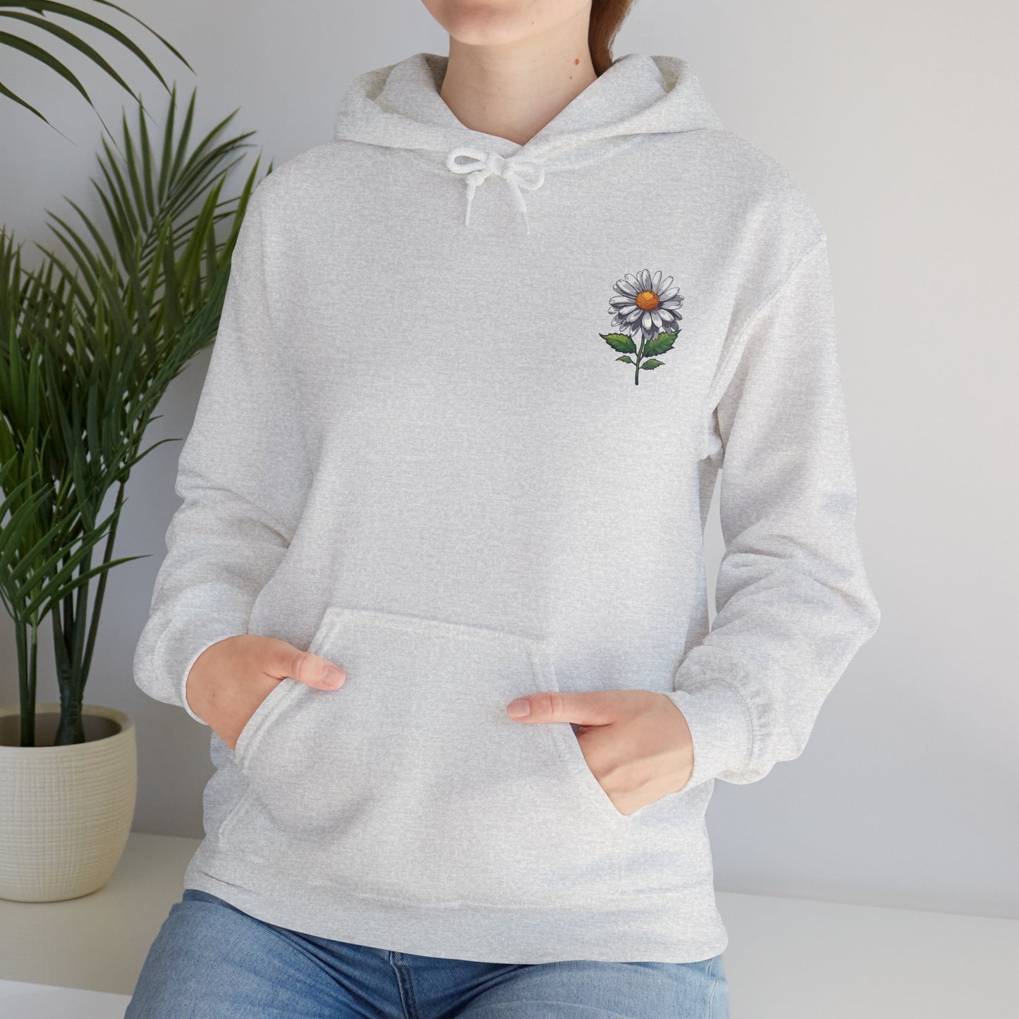 Daisy Floral Hoodie - Cozy Unisex Sweatshirt for Nature Lovers