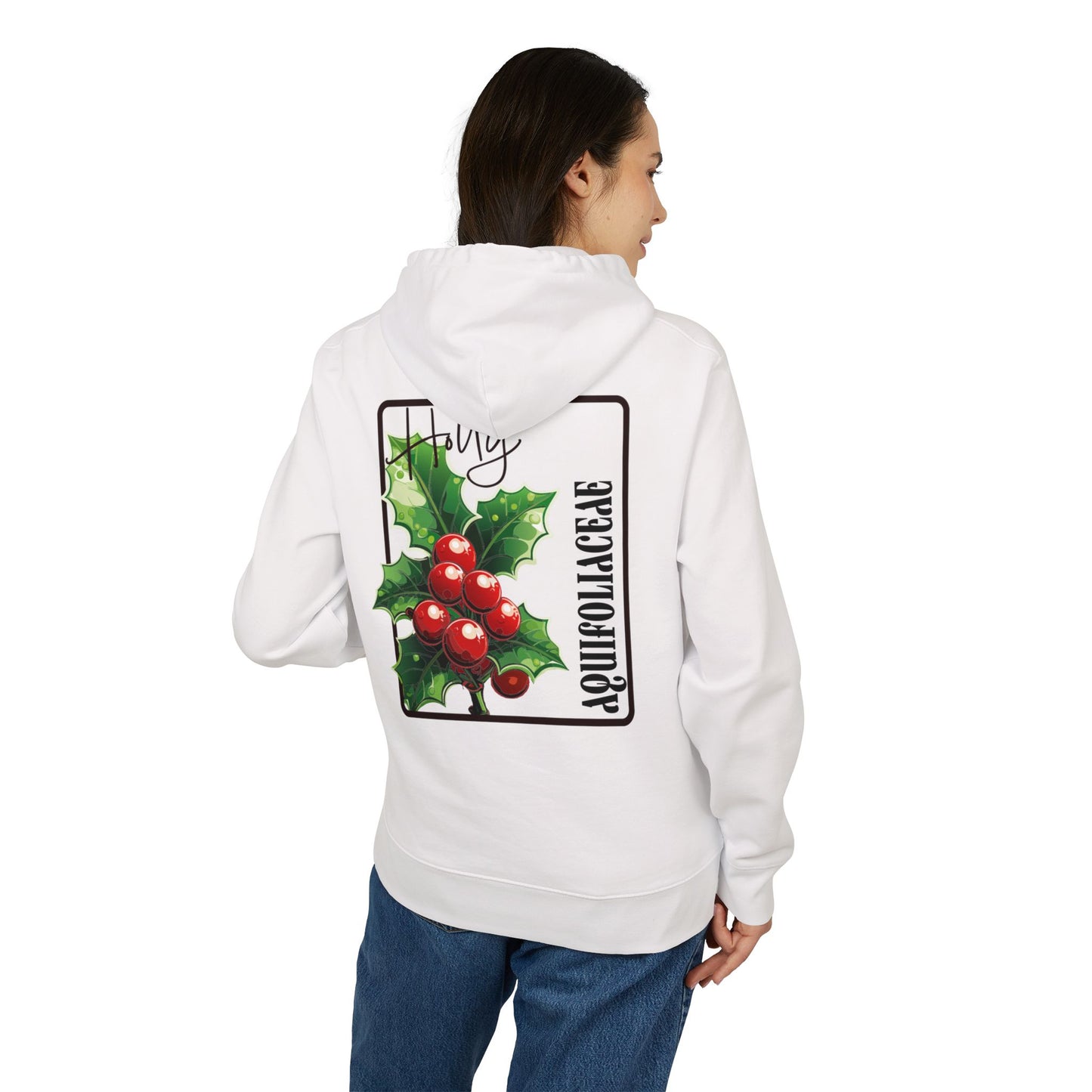 Holiday Holly Hooded Sweatshirt - Unisex Christmas Apparel