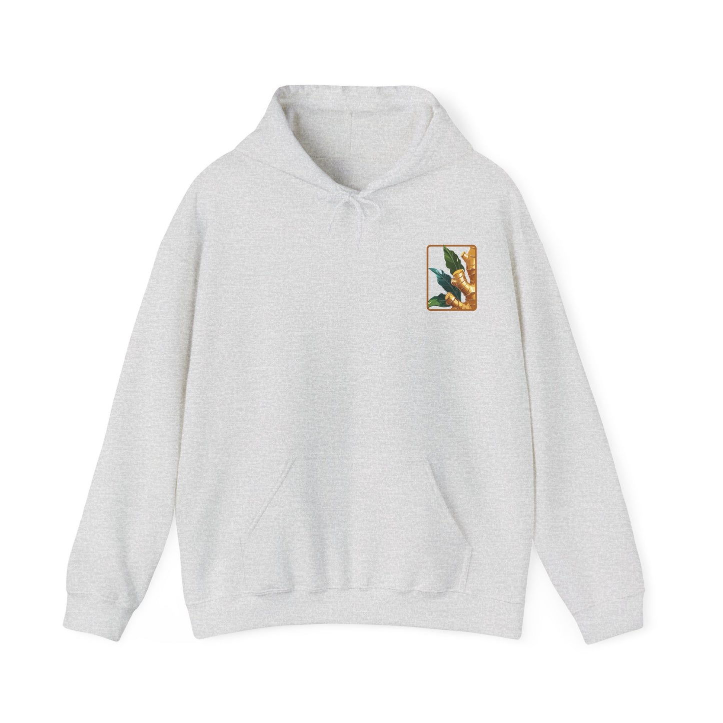 Ginger Plant Hooded Sweatshirt | Unisex Heavy Blend™ | Cozy Botanical Design