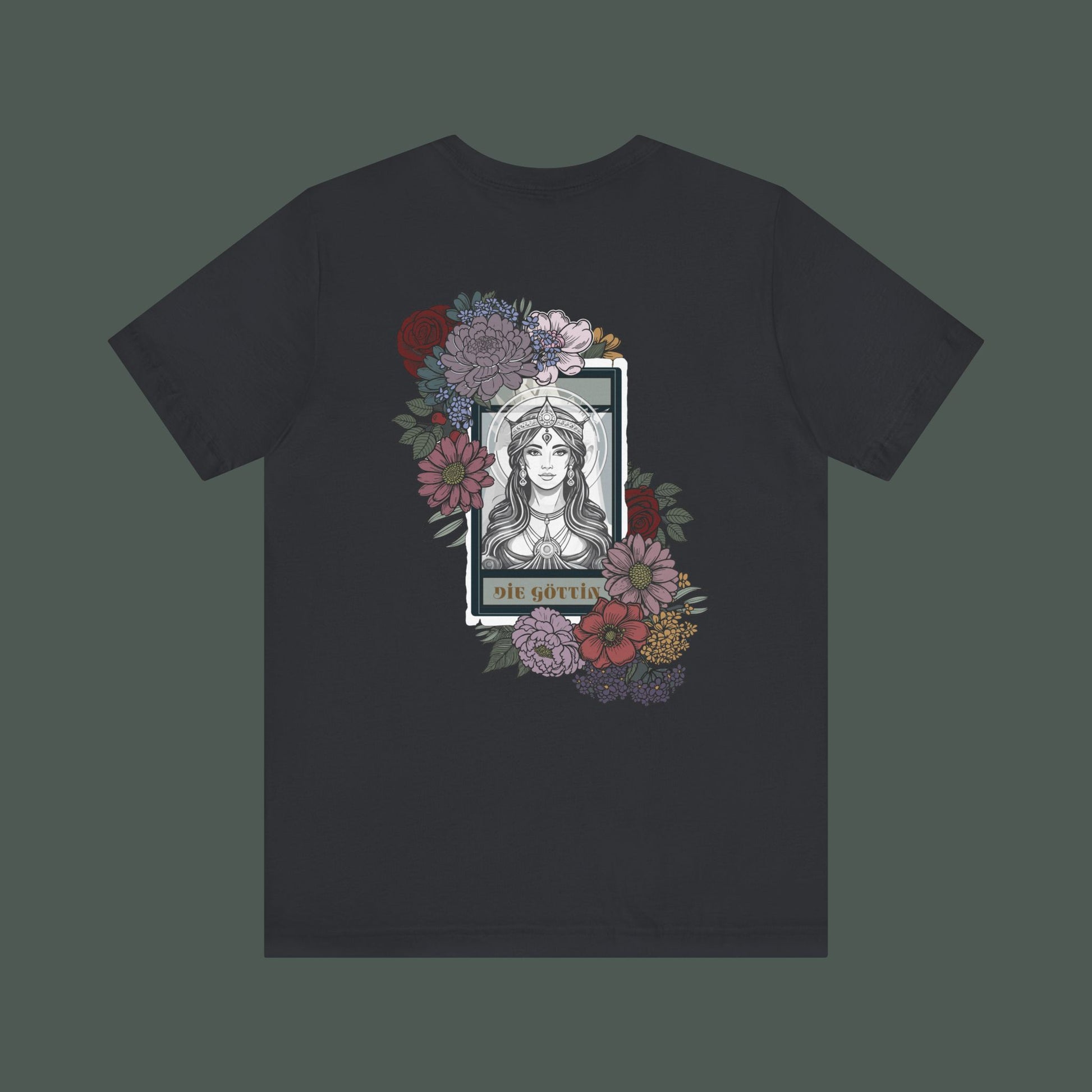 Floral Illustration Tee, Unisex Graphic T-Shirt, Bohemian Style Shirt, Gift for Her, Summer Fashion, Eco-Friendly Cotton Tee