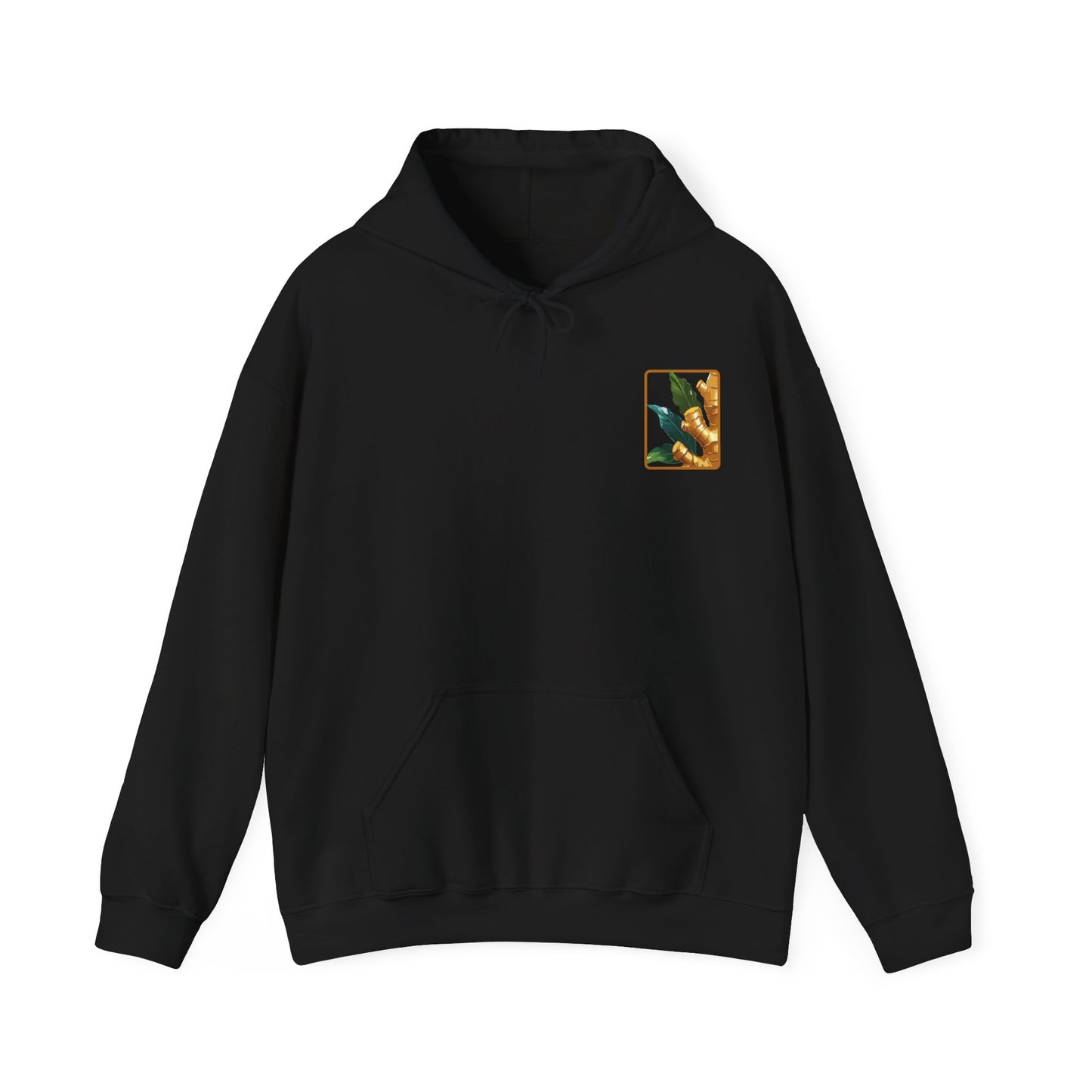 Ginger Plant Hooded Sweatshirt | Unisex Heavy Blend™ | Cozy Botanical Design