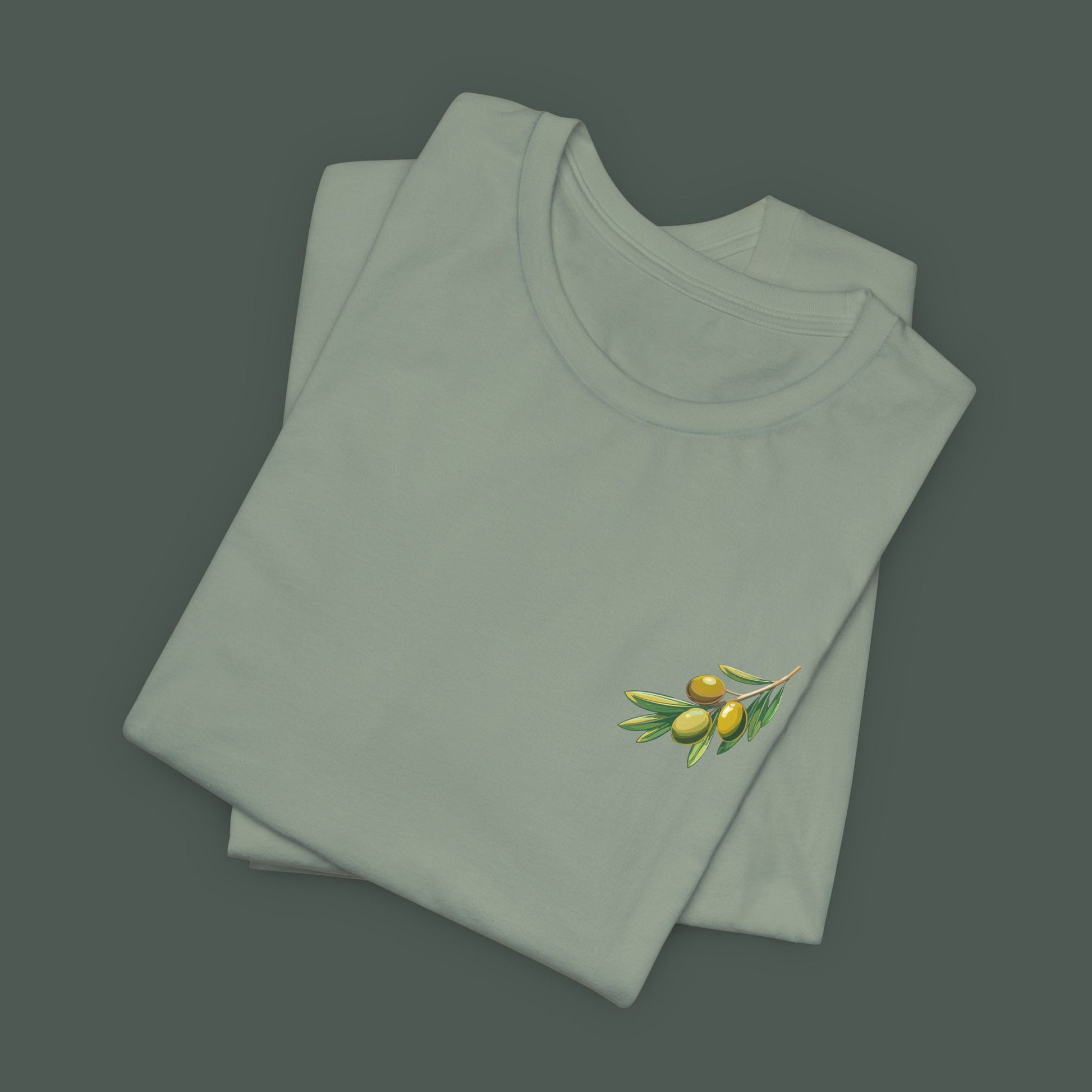 Olive Branch Graphic Tee - Nature Inspired Unisex Shirt, Summer Fashion, Gift for Gardening Lovers, Eco-Friendly Apparel, Casual Wear