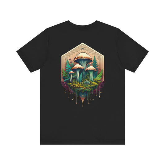 Mystical Mushroom Unisex Jersey Tee - Nature-Inspired Design