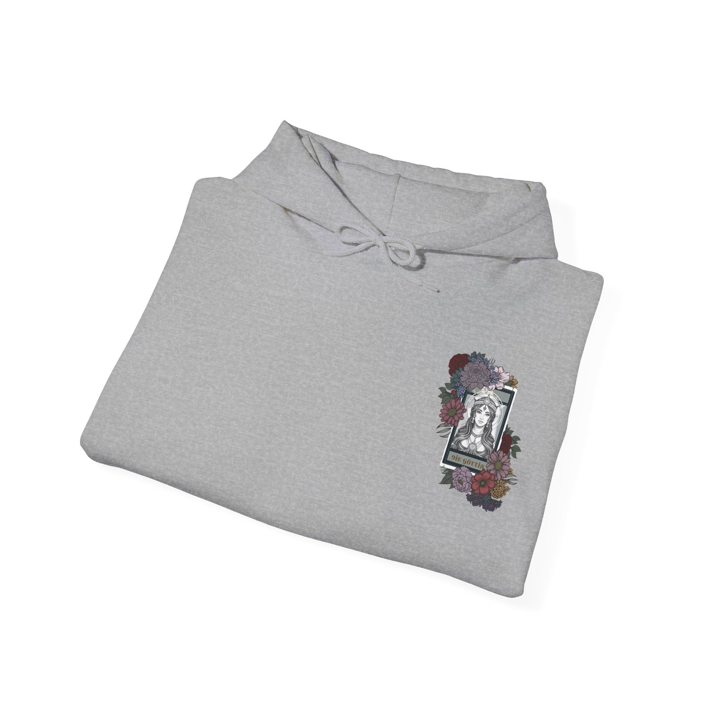 Floral Goddess Unisex Hoodie - Heavy Blend™ Sweatshirt for Cozy Comfort