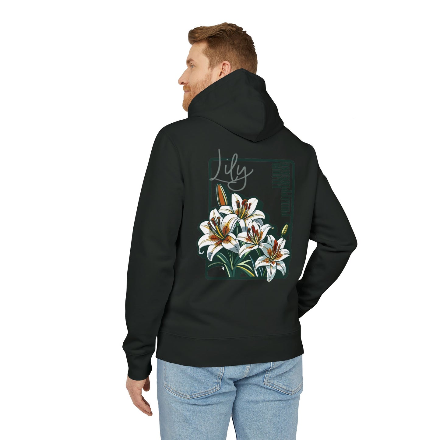 Floral Unisex Hoodie - Striking Lily Design for Nature Lovers "Lily"