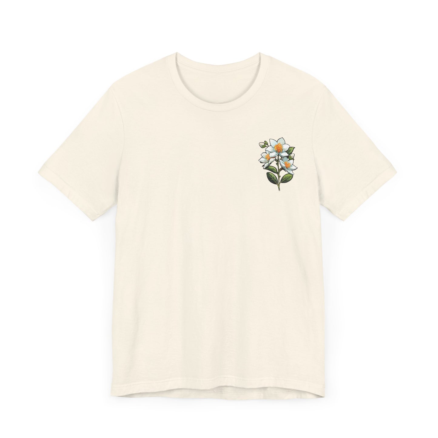 Floral Unisex Jersey Tee - 'La Spirituellement Officielle' Design