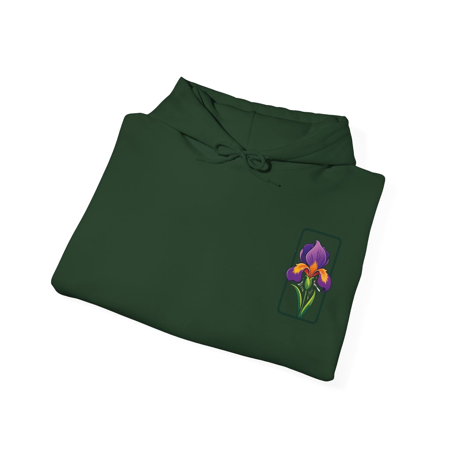 Floral Graphic Unisex Hoodie - 'Not Guaranteed' Iris Design
