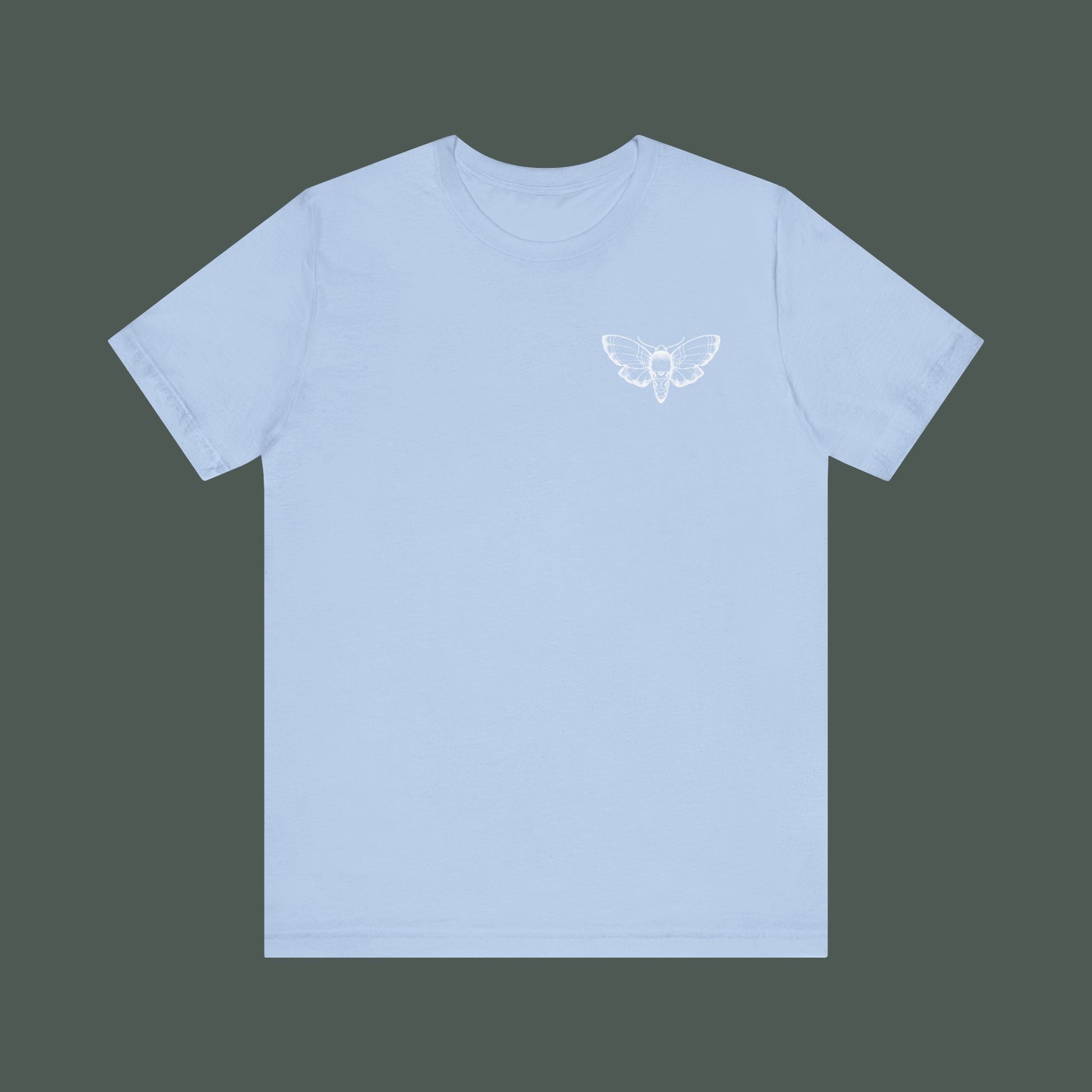 Artistic Moth Graphic Tee, Casual Unisex T-Shirt for Nature Lovers, Unique Gift for Birthdays, Festivals, and Everyday Wear
