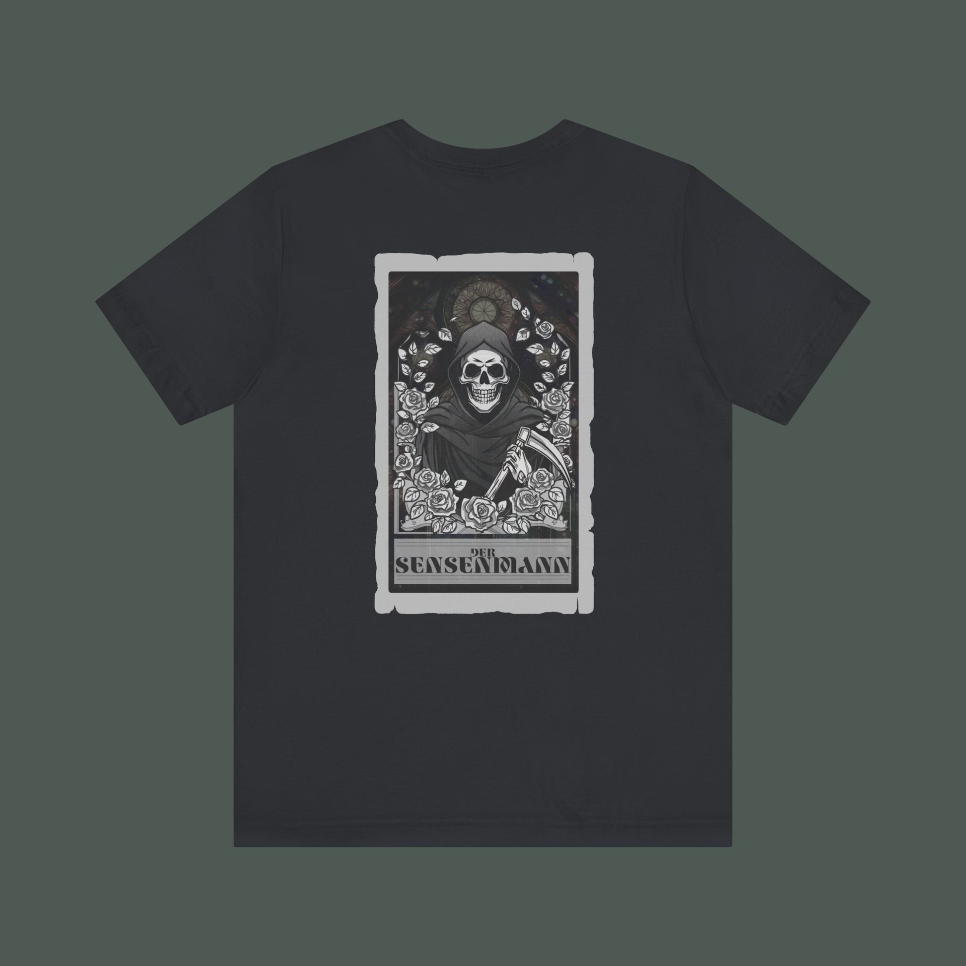 Gothic Graphic Tee, Skull Art Unisex Short Sleeve Shirt, Edgy Vintage Top, Alternative Fashion T-Shirt, Casual Wear, Gift for Music Lovers