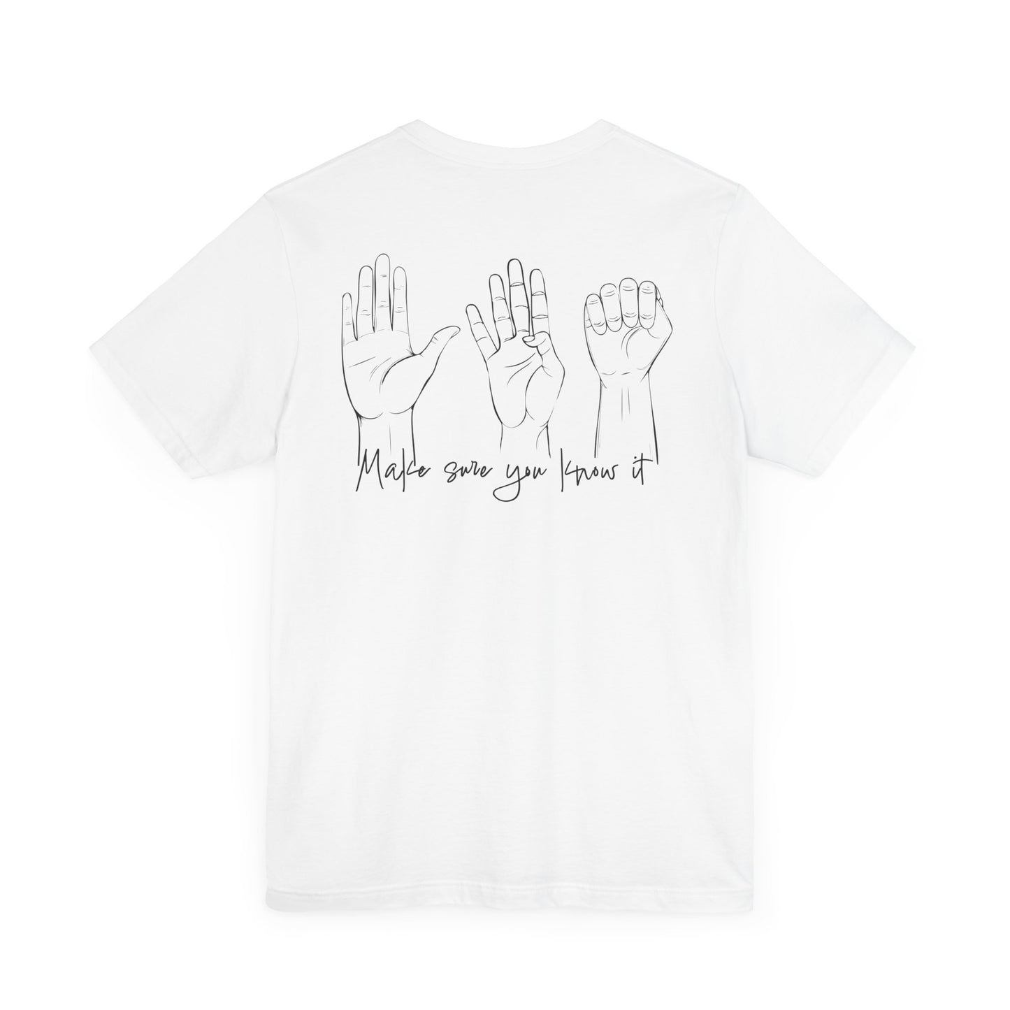 Make Sure You Know It Unisex Jersey Tee - Inspirational Graphic Shirt