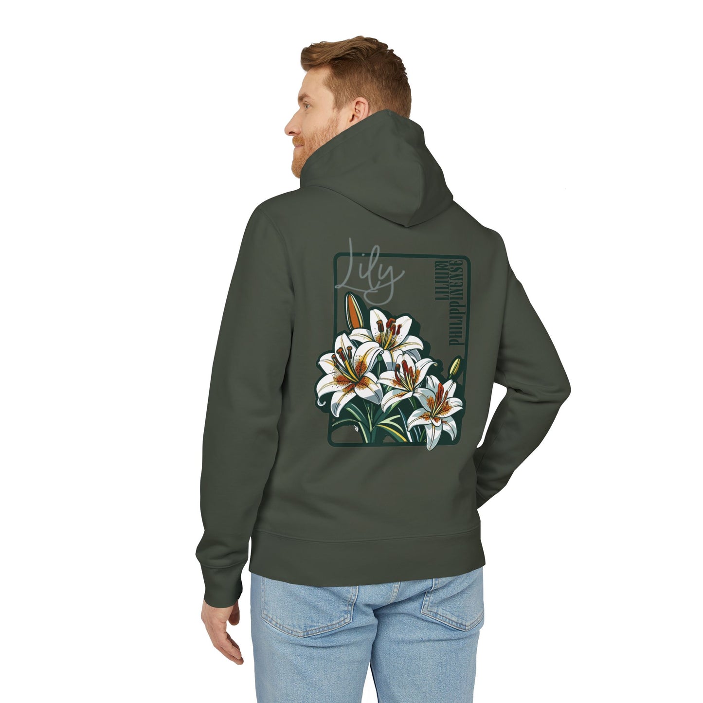 Floral Unisex Hoodie - Striking Lily Design for Nature Lovers "Lily"
