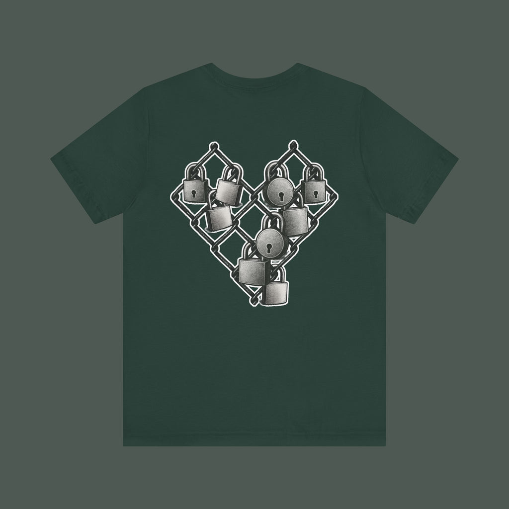 Trendy Minimalist Heart Tee - Unisex Jersey Short Sleeve T-Shirt