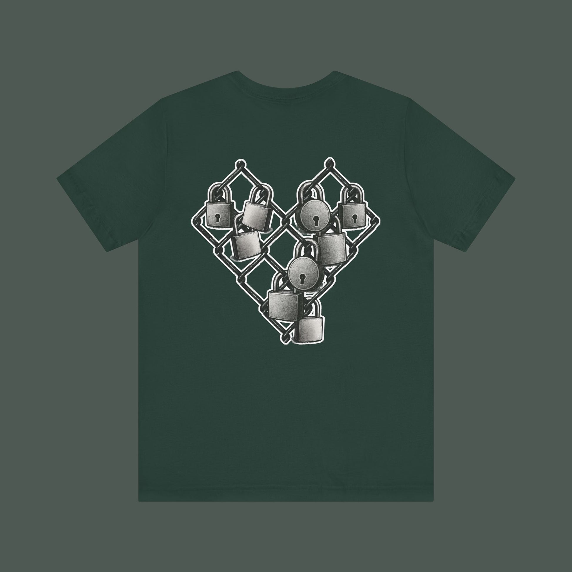 Trendy Minimalist Heart Tee - Unisex Jersey Short Sleeve T-Shirt