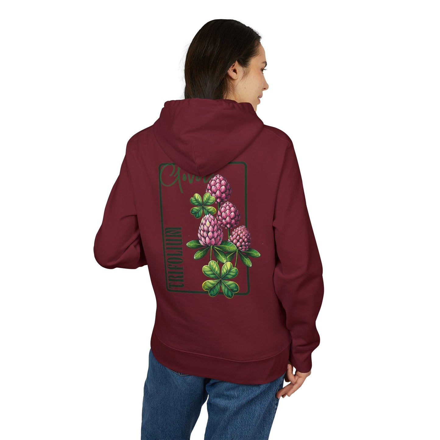Floral Clover Design Hoodie for Nature Lovers "Clover"