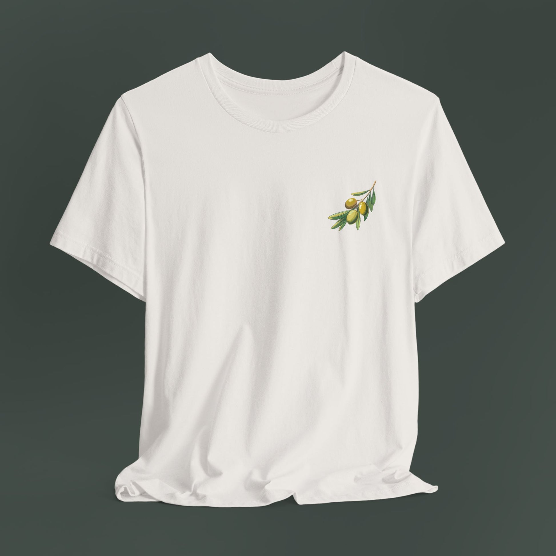 Olive Branch Graphic Tee - Nature Inspired Unisex Shirt, Summer Fashion, Gift for Gardening Lovers, Eco-Friendly Apparel, Casual Wear
