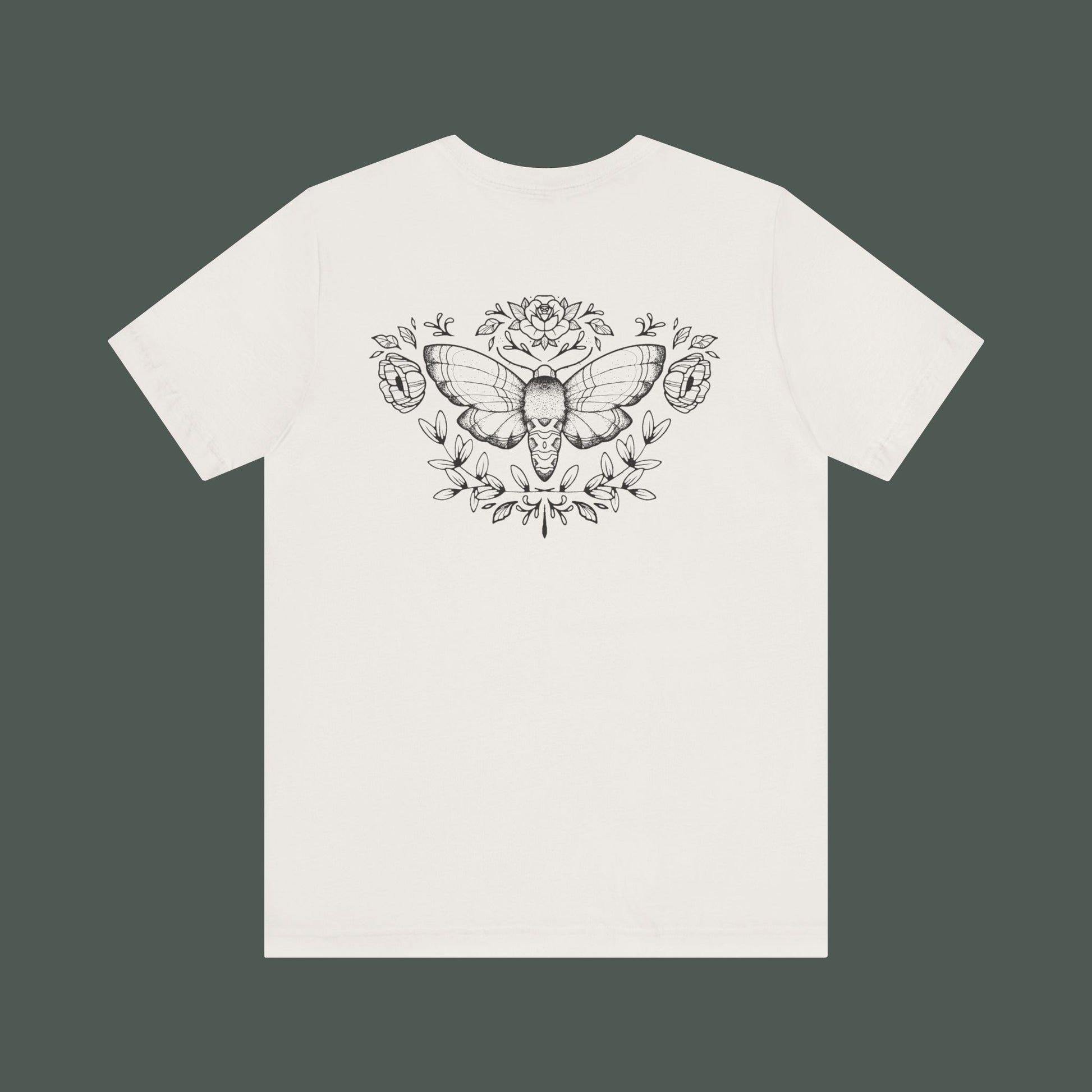Artistic Moth Graphic Tee, Casual Unisex T-Shirt for Nature Lovers, Unique Gift for Birthdays, Festivals, and Everyday Wear