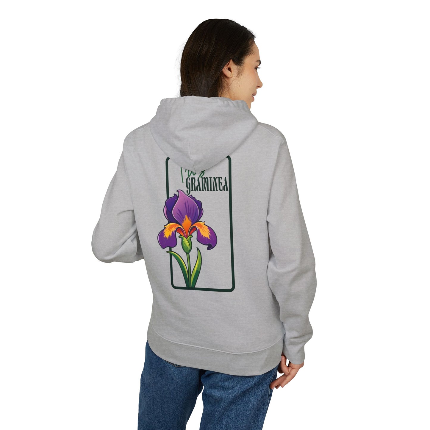 Floral Graphic Unisex Hoodie - Perfect for Spring Celebrations "Iris"