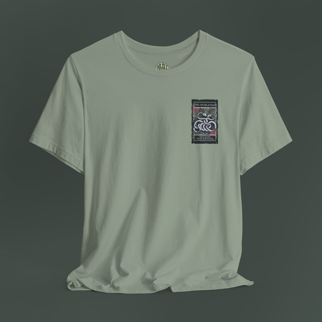 Unisex Graphic Tee, Artistic Snake Print T-Shirt, Cool Gift for Trendsetters, Casual Wear, Unique Fashion Style, Summer Essential