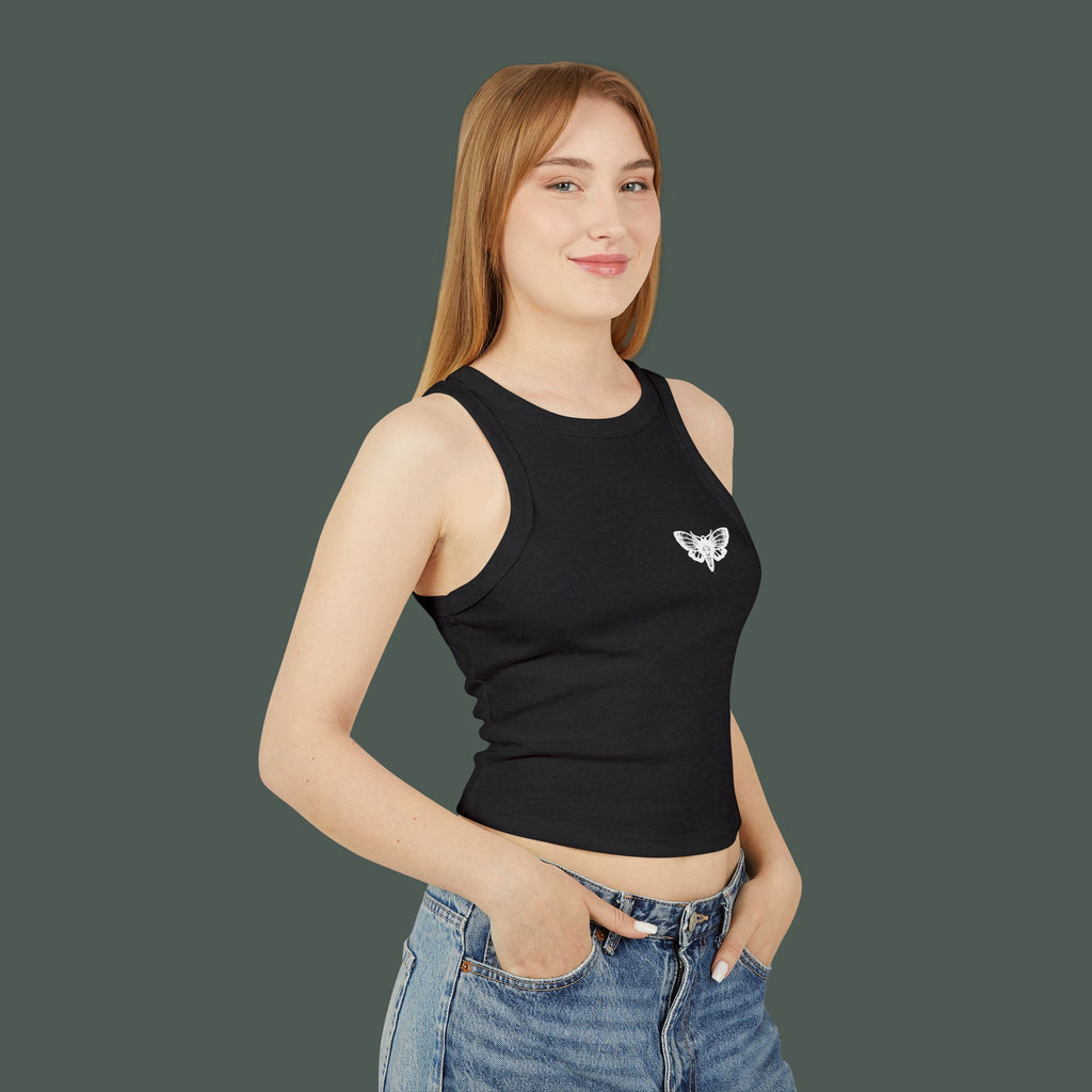 Women's Micro Rib Racer Tank Top, Summer Style, Casual Wear, Gift for Her, Eco-Friendly Fashion