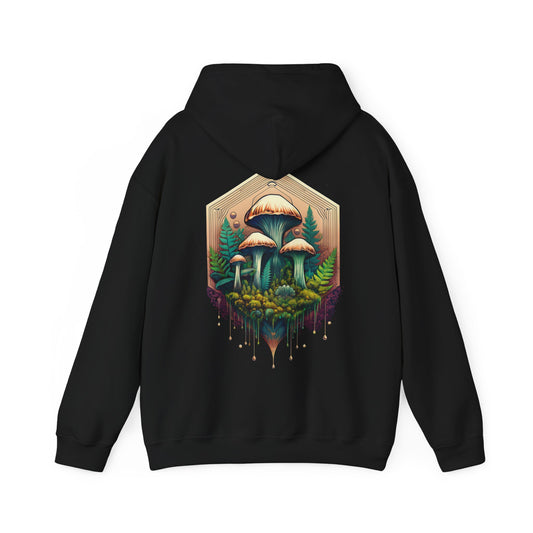 Nature-Inspired Unisex Hoodie with Mushroom Design