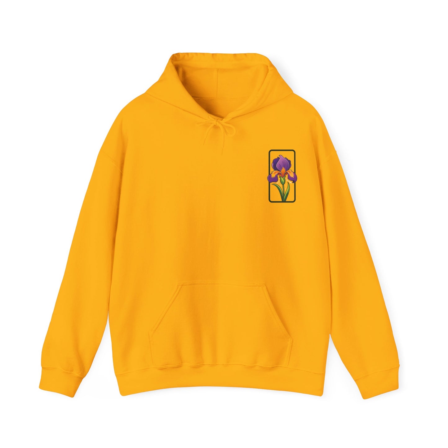 Floral Graphic Unisex Hoodie - 'Not Guaranteed' Iris Design