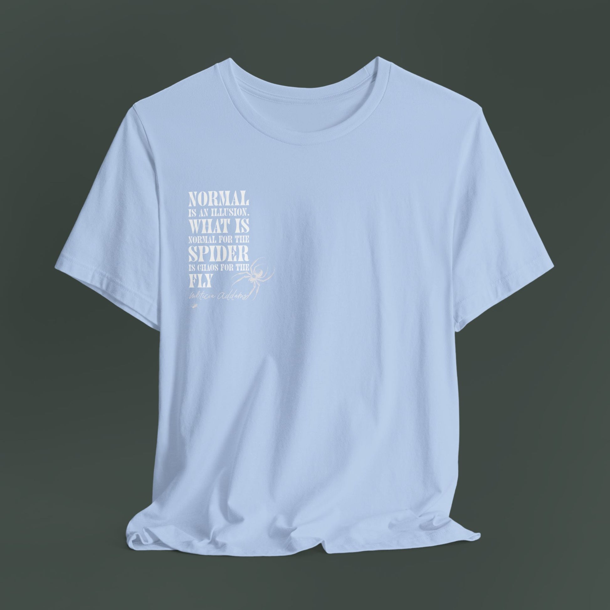 Spider Graphic Tee, Unique Unisex Shirt, Quirky Gift for Nature Lovers, Birthday and Halloween Apparel, Cool Casual Wear