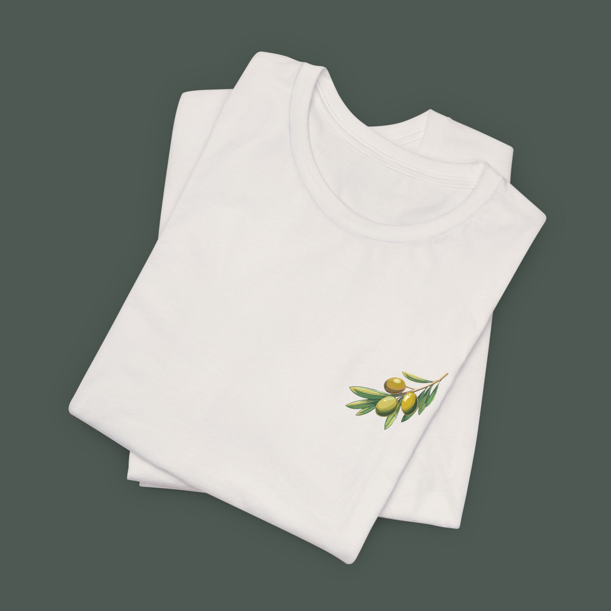 Olive Branch Graphic Tee - Nature Inspired Unisex Shirt, Summer Fashion, Gift for Gardening Lovers, Eco-Friendly Apparel, Casual Wear
