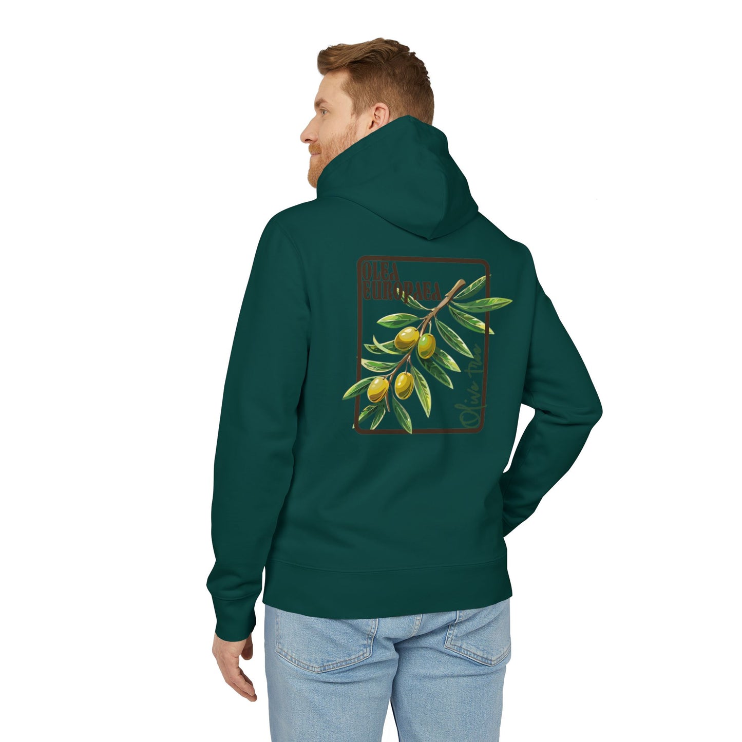 Olive Branch Unisex Hoodie - Cozy Nature-Inspired Apparel