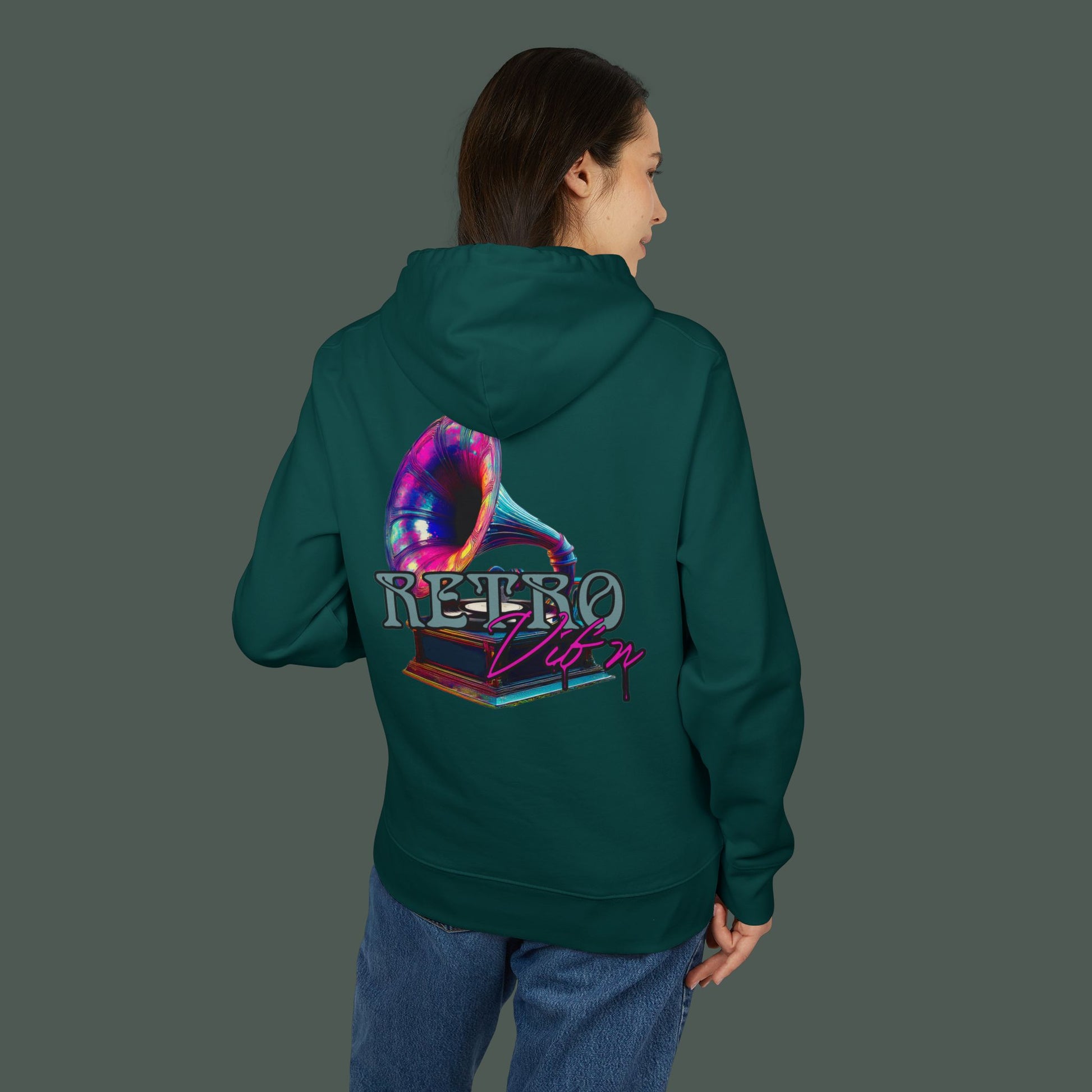 Retro Style Unisex Hoodie, Cozy Streetwear, Perfect for Gifting, Casual Wear, Music Lovers, Cool Vibes