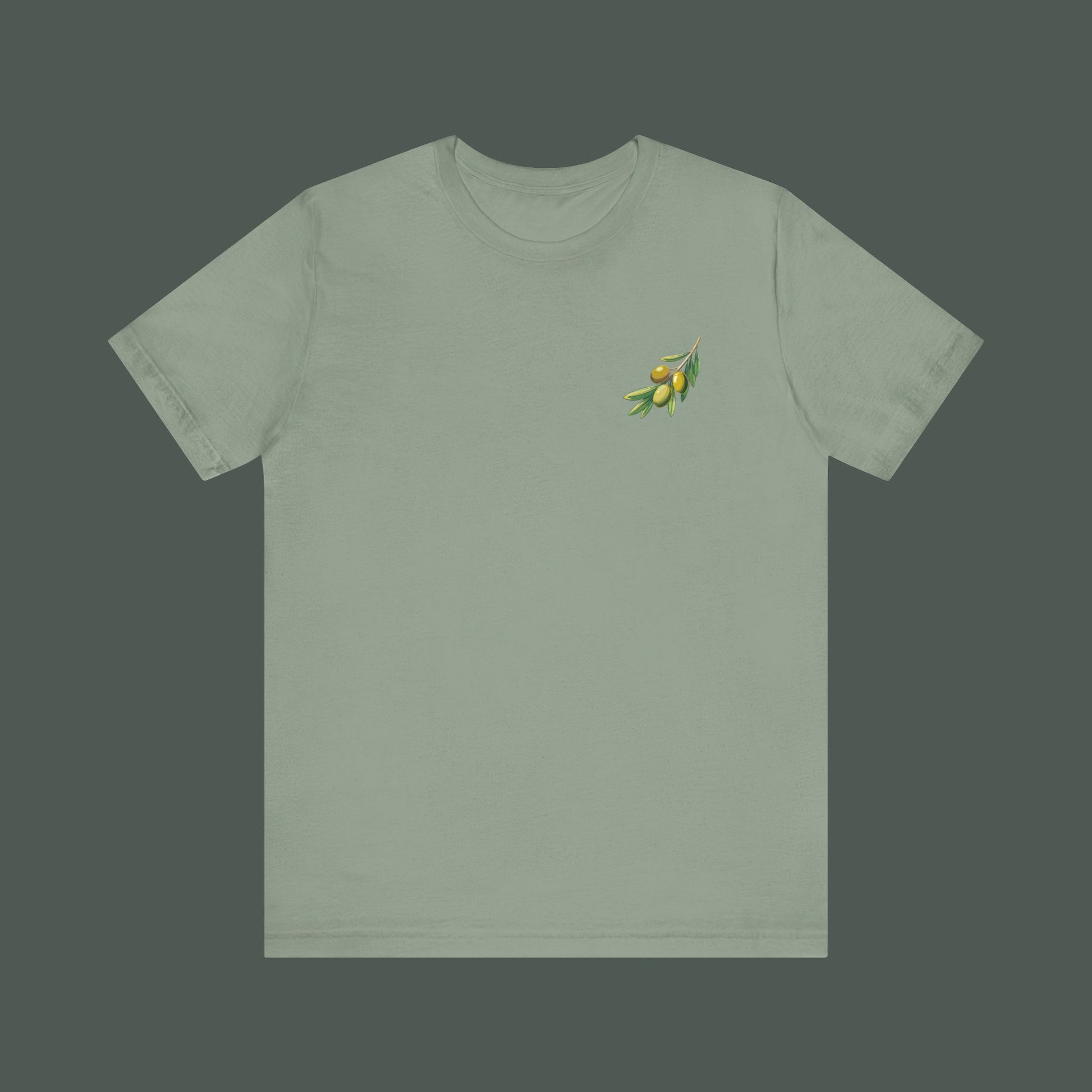 Olive Branch Graphic Tee - Nature Inspired Unisex Shirt, Summer Fashion, Gift for Gardening Lovers, Eco-Friendly Apparel, Casual Wear