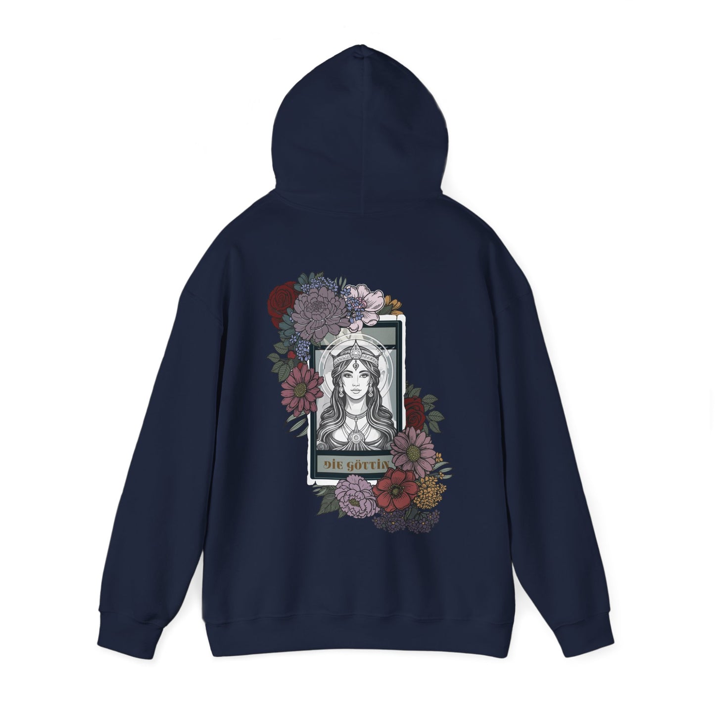 Floral Goddess Unisex Hoodie - Heavy Blend™ Sweatshirt for Cozy Comfort