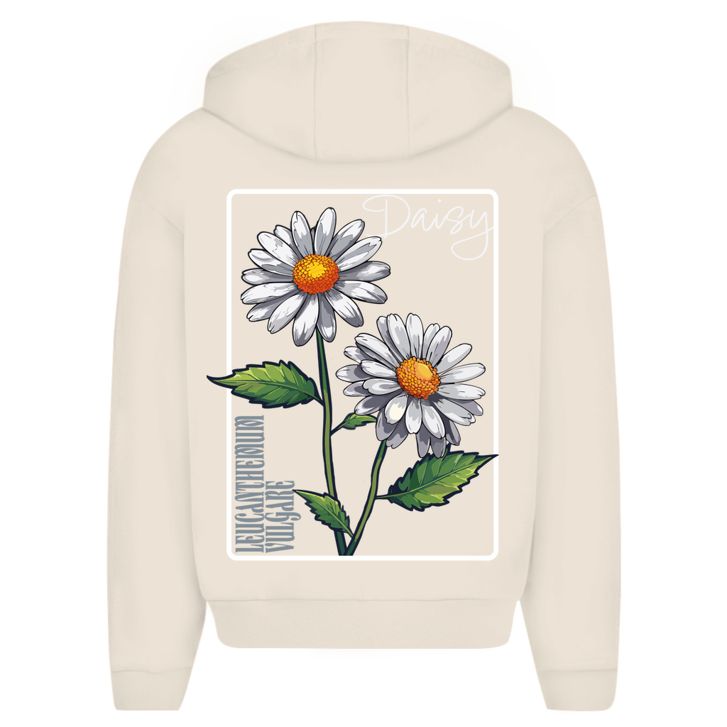 Herren Oversize Zipper Hoodie Daisy