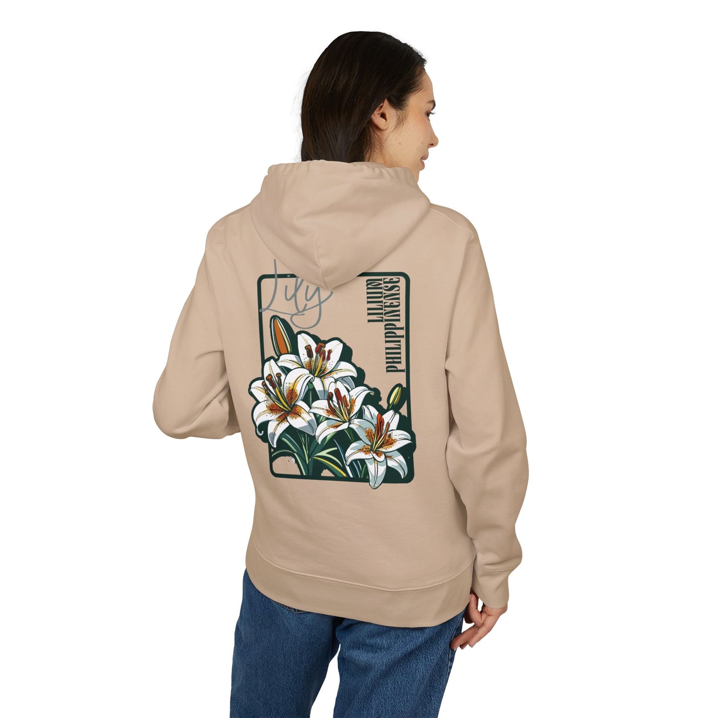 Floral Unisex Hoodie - Striking Lily Design for Nature Lovers "Lily"