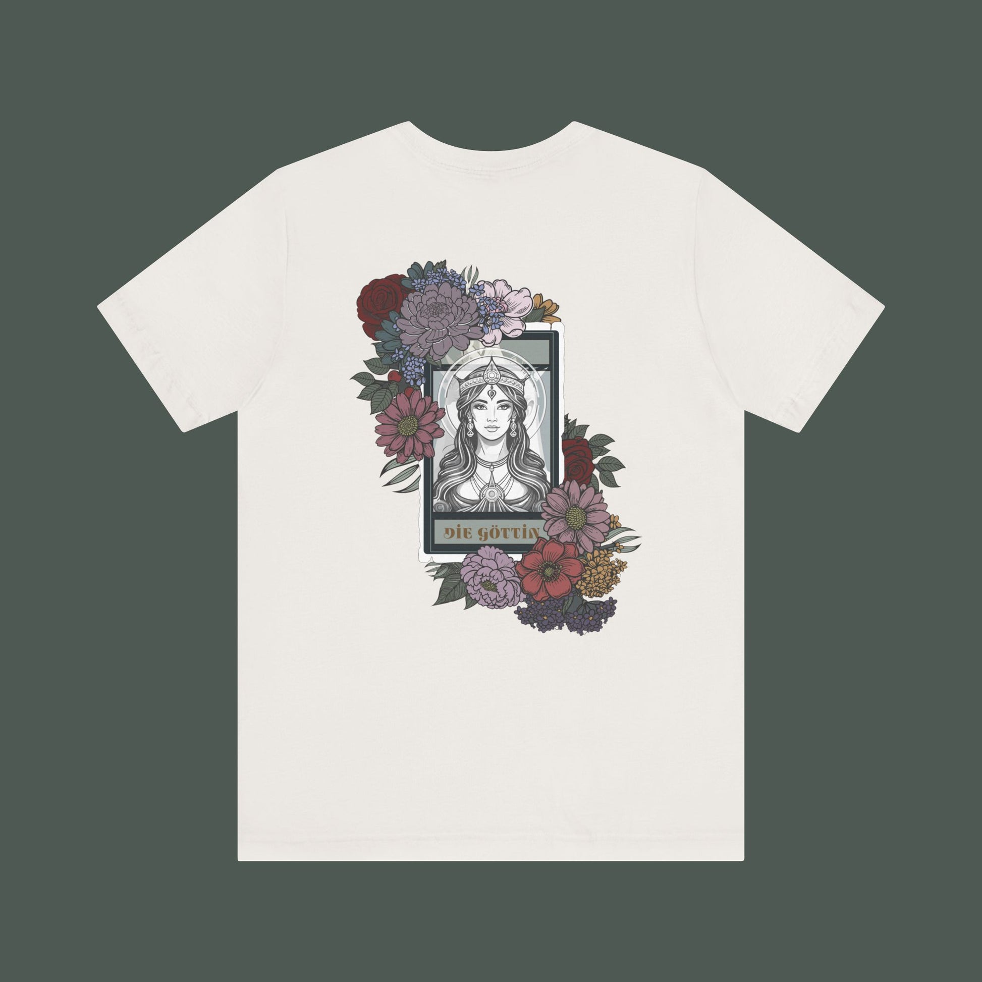 Floral Illustration Tee, Unisex Graphic T-Shirt, Bohemian Style Shirt, Gift for Her, Summer Fashion, Eco-Friendly Cotton Tee
