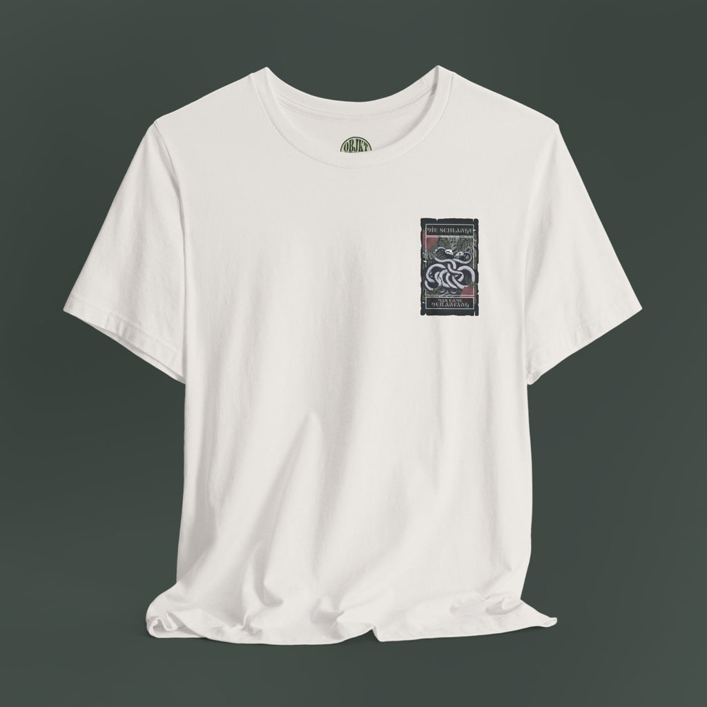 Unisex Graphic Tee, Artistic Snake Print T-Shirt, Cool Gift for Trendsetters, Casual Wear, Unique Fashion Style, Summer Essential